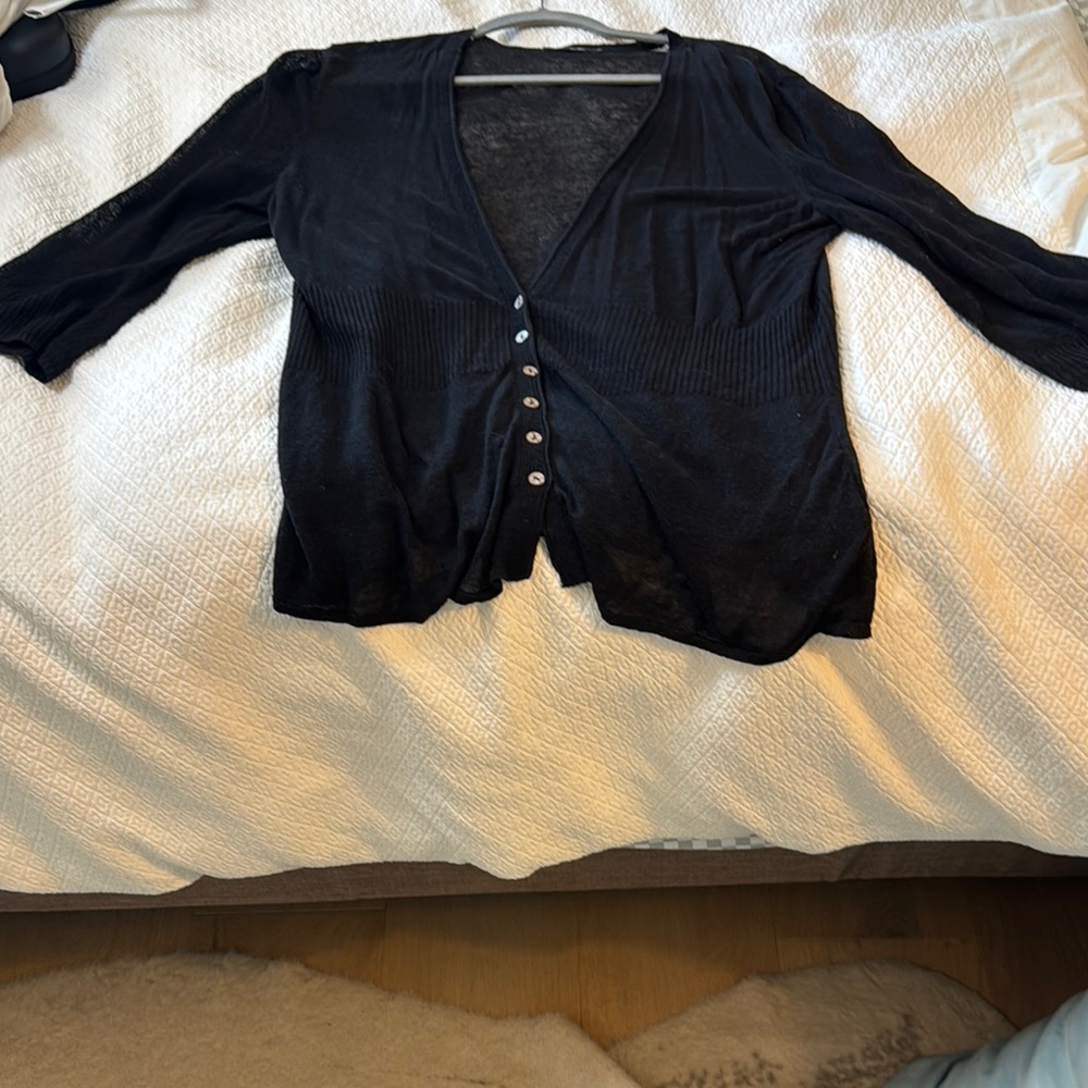 Elegant Black Button-Up Women's Top